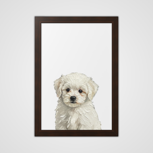 Framed Oil paint-Style- Ivory