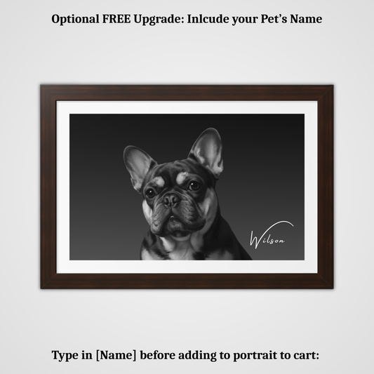 Framed Black & White Modern Portrait