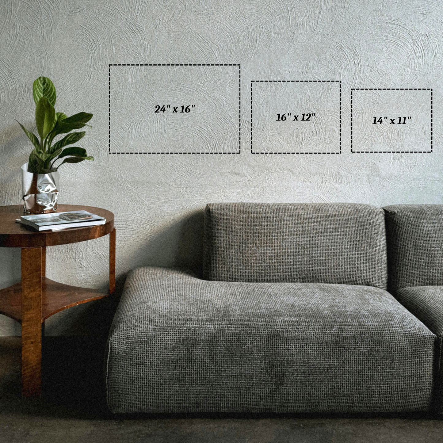 Framed Black & White Paint-Style