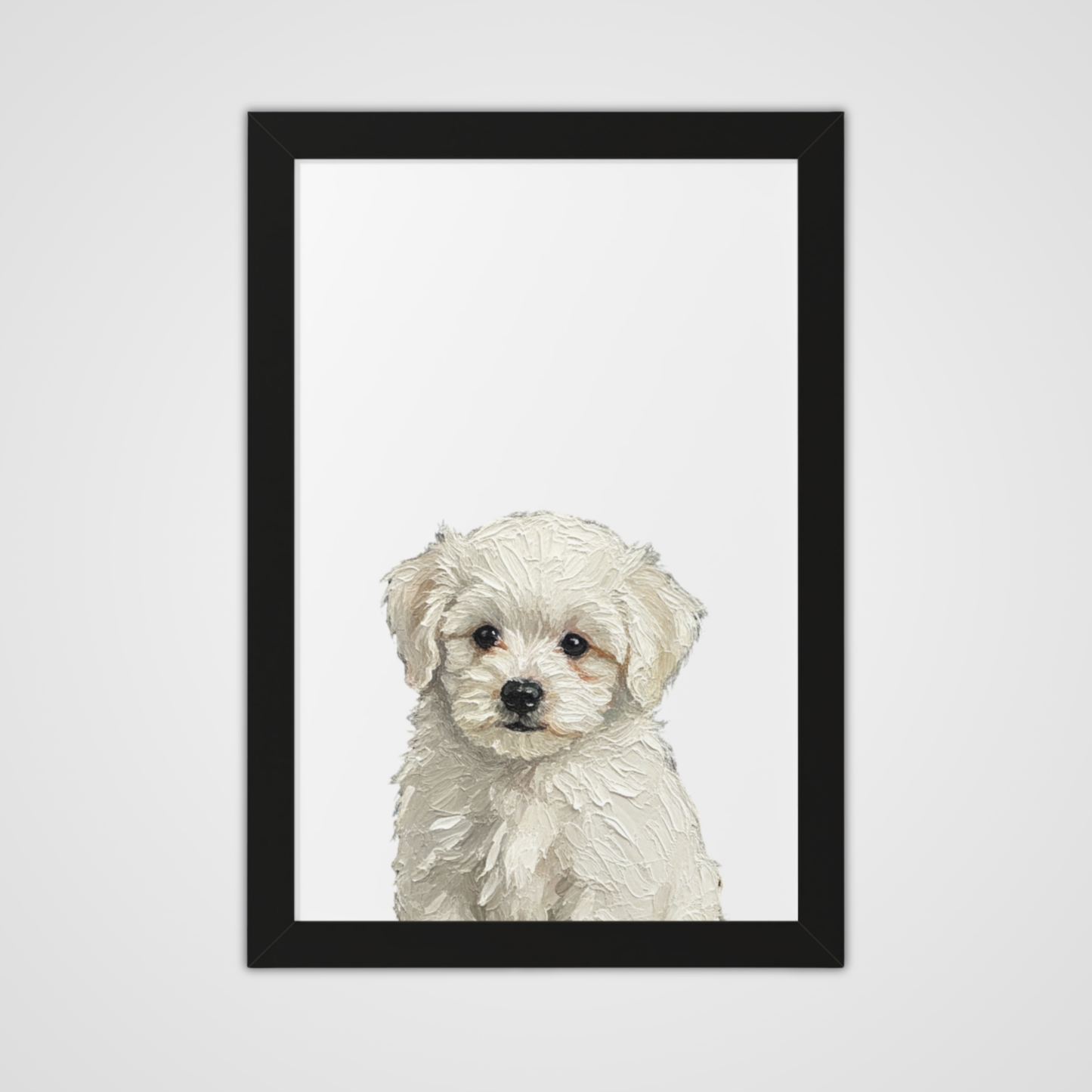 Framed Oil paint-Style- Ivory