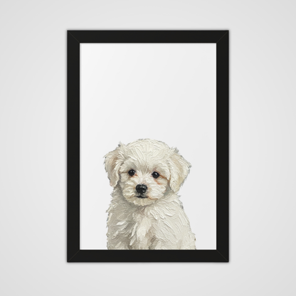 Framed Oil paint-Style- Ivory