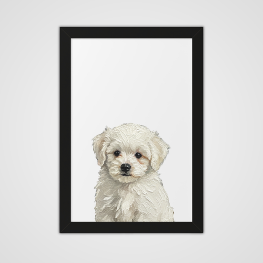 Framed Oil paint-Style- Ivory