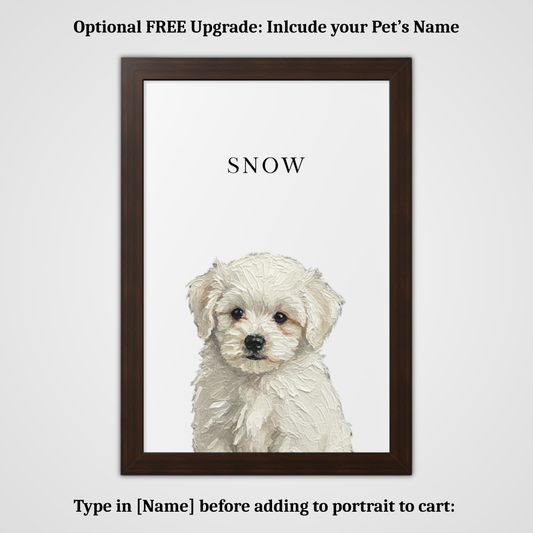 Framed Modern Portrait - Ivory