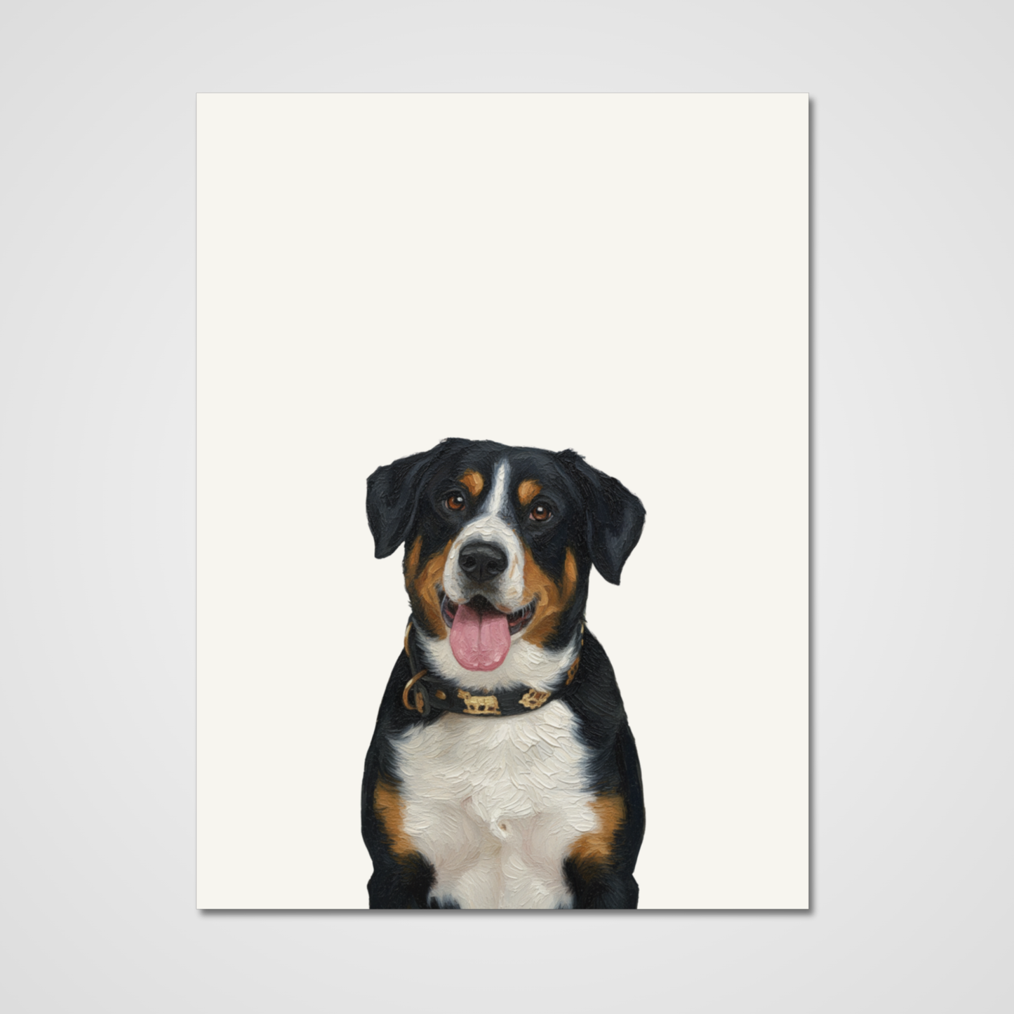 Unframed Oil paint-Style Print- Ivory