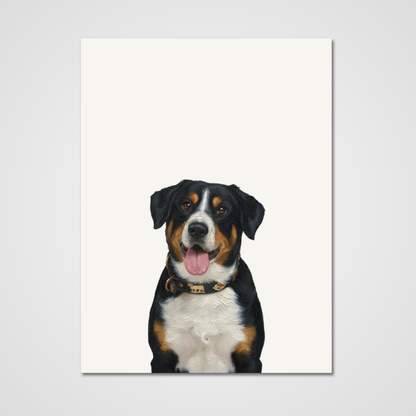 Unframed Oil paint-Style Print- Ivory