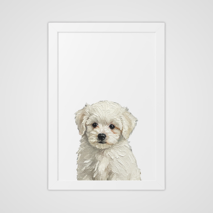 Framed Oil paint-Style- Ivory